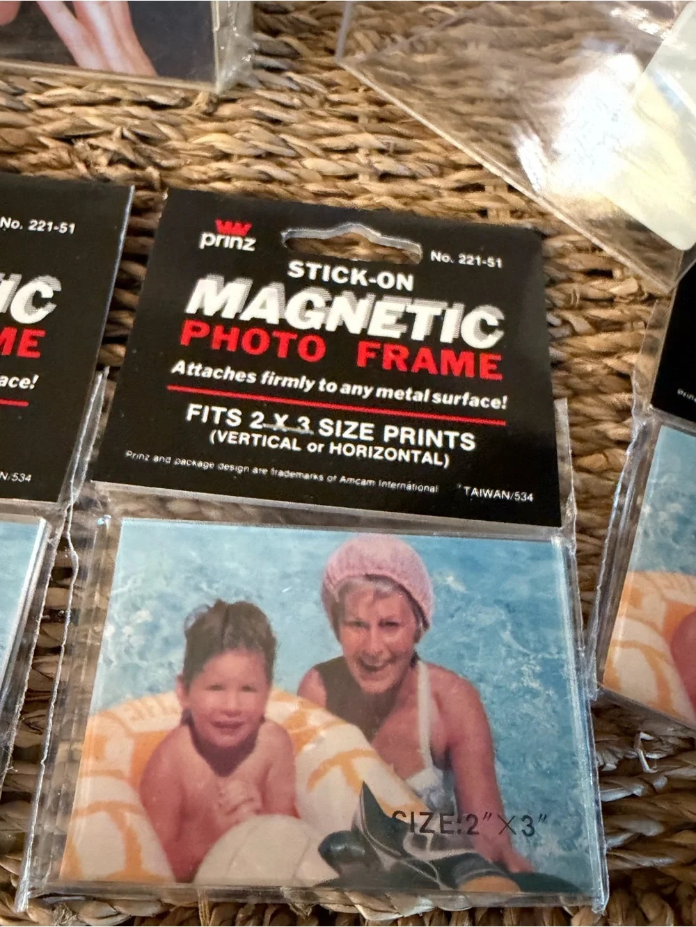 Vintage 1980’s Clear Plastic Picture Frames Sports & School Pictures Magnetic!